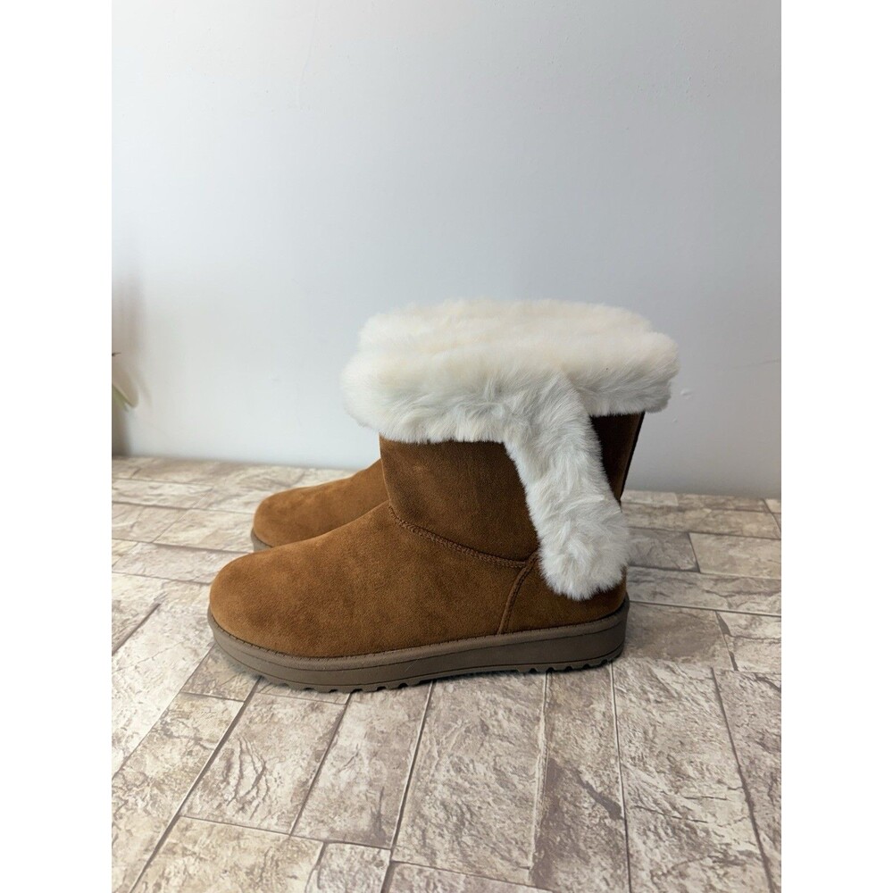 Sonoma Girls' Alainaa Faux fur Cozy Winter Boots AC2 Chestnut Sz 6 Girls / W 8 - Picture 4 of 9